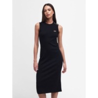 Barbour Womens Black Hadfield Midi Dress by Designer Wear GBP60