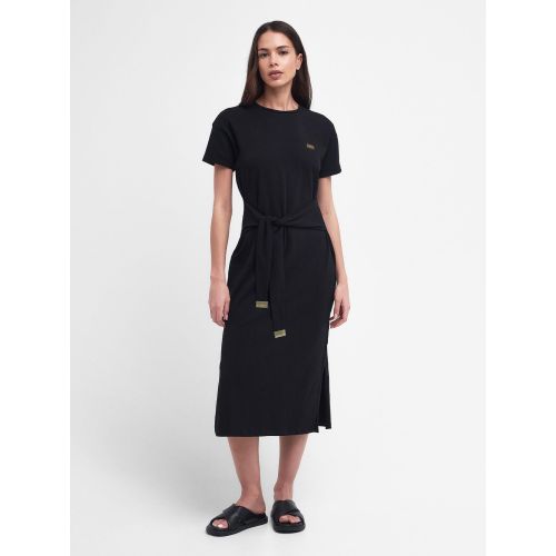 Barbour Womens Black Whitson Midi Dress by Designer Wear GBP65