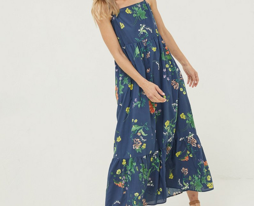 FatFace National Forest Floral Midi Dress