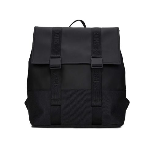 Rains Unisex Black Trail MSN Backpack by Designer Wear GBP95
