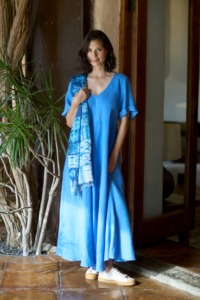 Sahara Linen Bias Maxi Dress