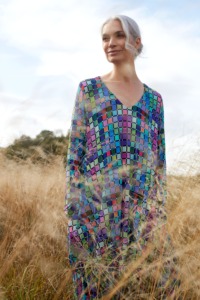 Sahara Multi Square Print Bubble Dress