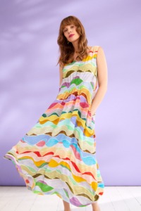 Sahara Painted Waves Maxi Dress