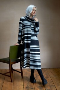 Sahara Stripe Knit Jersey Dress