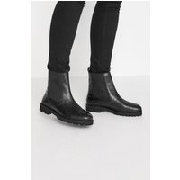 Lts Black Croc Chelsea Boots In Standard Fit Standard > 13 Lts | Tall Women's Ankle Boots
