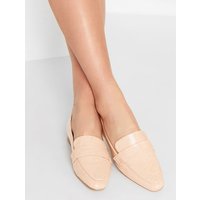 Lts Tall Light Pink Textured Loafer In Standard Fit