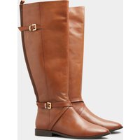 Lts Tan Brown Leather Riding Boots In Standard D Fit D > 13 Lts | Tall Women's Knee High Boots