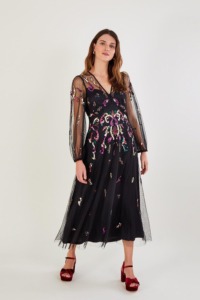 Monsoon 'Colbie' Embellished Midi Dress