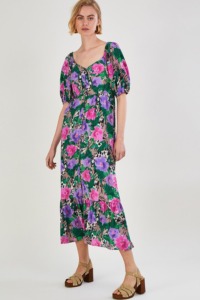 Monsoon Effie Print Tea Dress