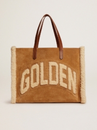 Golden Goose East-west California Bag In Suede Leather With Shearling GBP695.0