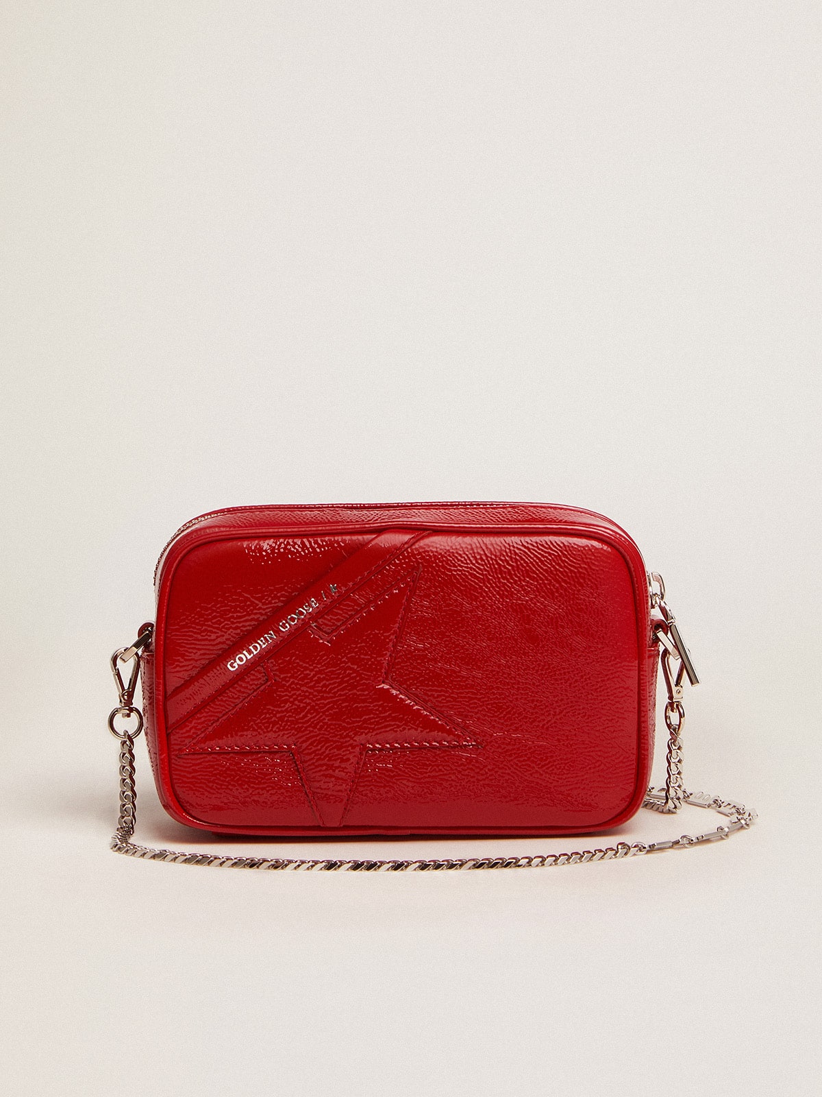 Golden Goose Mini Star Bag In Red Painted Leather With Tone-on-tone Star GBP405.0