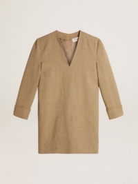 Golden Goose - Pale Beech-colored Short Woolen Dress