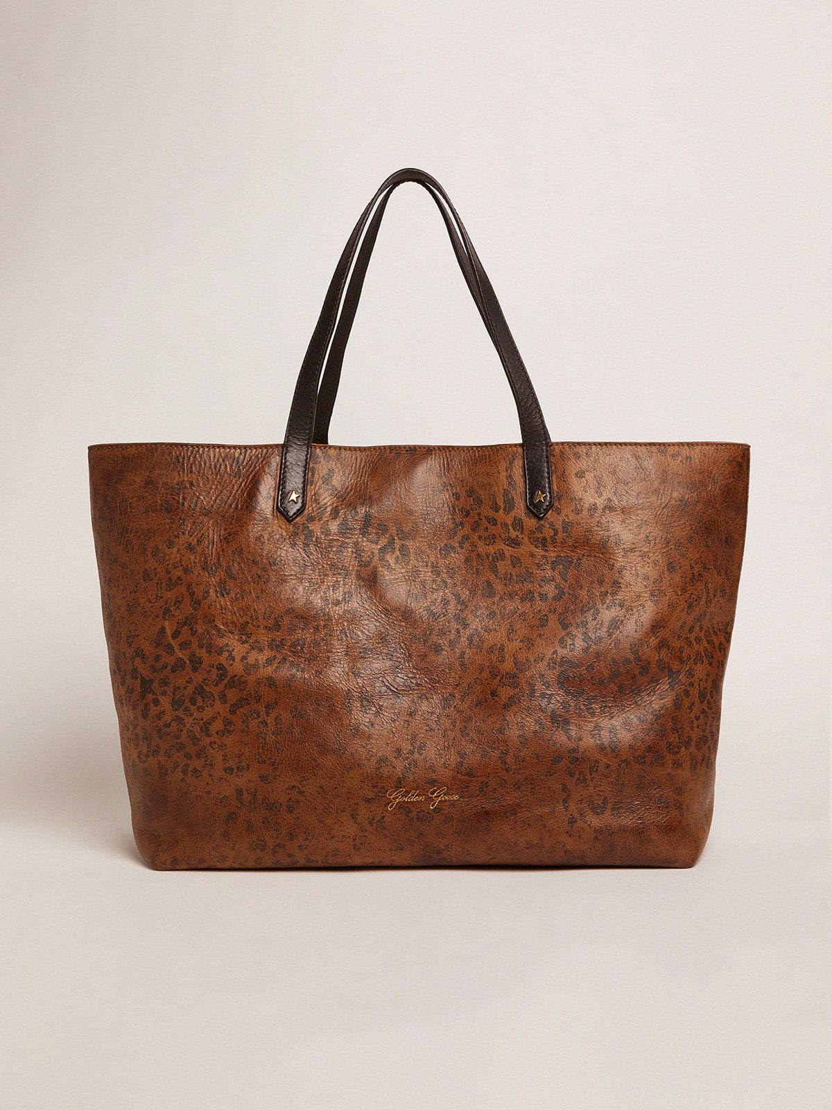 Golden Goose Pasadena Bag With Leopard Print And Contrasting Black Handles GBP710.0
