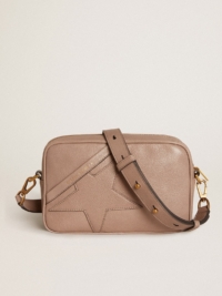Golden Goose Star Bag In Ash-colored Leather