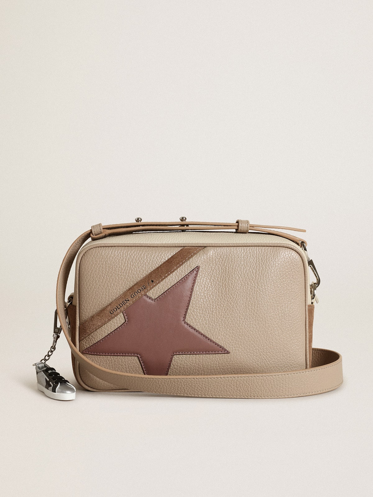 Golden Goose Star Bag Large In Off-white Hammered Leather GBP505.0
