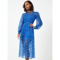 French Connection  Marine Edeline Hallie Crinkle Midi Dress