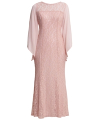 Gina Bacconi Womens Izetta Long Fit And Flare Dress – Rose – Size 22 UK