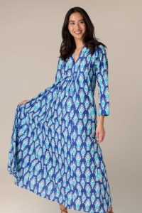 Handprint Dream Apparel Long Sleeve Alexa Maxi Dress