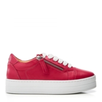 Moda In Pelle Abbiy Raspberry Leather