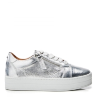 Moda In Pelle Abbiy Silver Metallic Leather