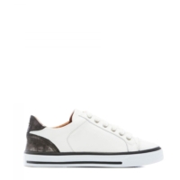 Moda In Pelle Amoreti White – Pewter Leather