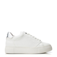 Moda In Pelle Blakey White – Silver Porvair