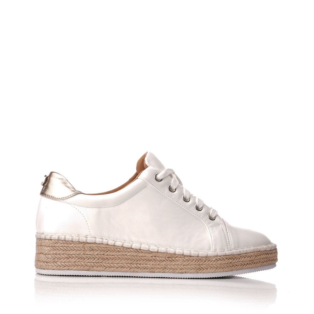 Moda In Pelle Breely White Porvair 37 Size: EU 37 / UK 4