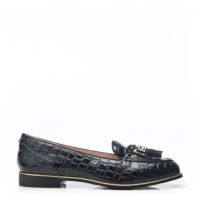 Moda In Pelle Evvaa Black Patent Mocc Croc