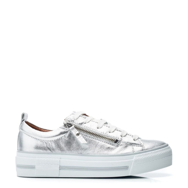 Moda In Pelle Filician Silver Metallic Leather 37 Size: EU 37 / UK 4