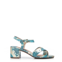 Moda In Pelle Lotsie Turquoise Snake Print