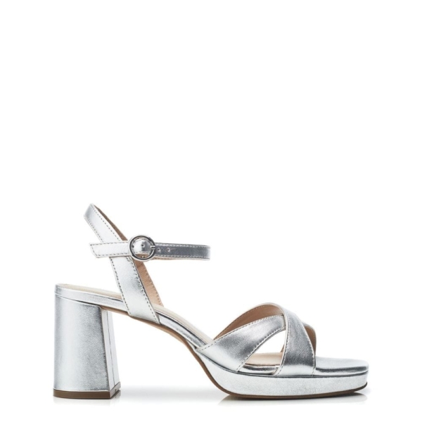 Moda In Pelle Marli Silver Leather 37 Size: EU 37 / UK 4