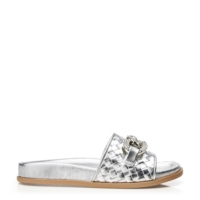 Moda In Pelle Ocarina Silver Leather