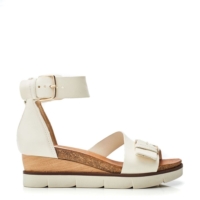 Moda In Pelle Pinchette Off White Leather