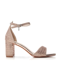 Moda In Pelle Rubiana Rose Gold Textile