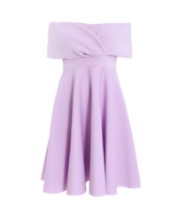Quiz Womens Curve Lilac Midi Skater Dress – Purple – Size 22 UK