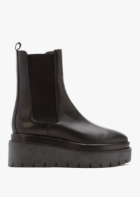 ALPE Alpine Black Leather Tall Chelsea Boots Colour: Black Leather, Si