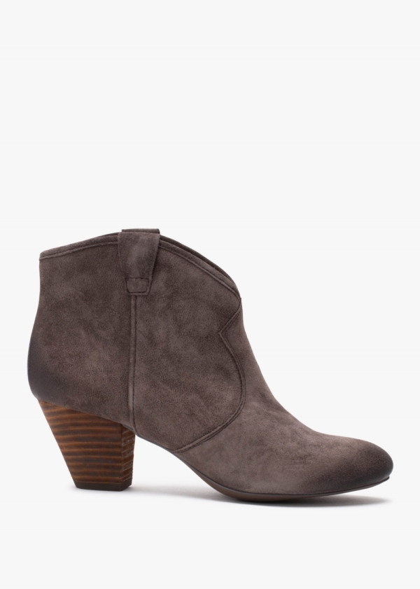 ASH Jalouse Brown Suede Western Ankle Boots Size: 41