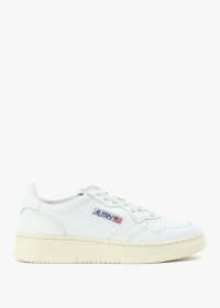 AUTRY Medalist Low White Leather Trainers Size: 37, Colour: White Leat