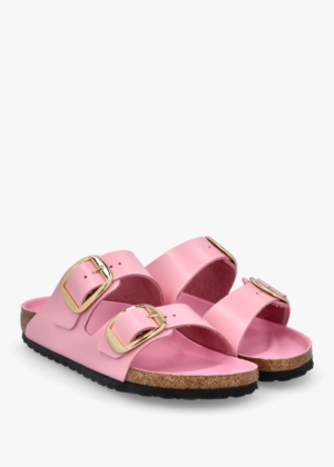 BIRKENSTOCK-Arizona-Big-Buckle-High-Shine-Fondant-Pink-Two-Bar-Mules-S-1