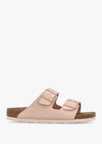 BIRKENSTOCK Arizona Birko-Flor New Beige Two Bar Mules Colour: Pke, Si