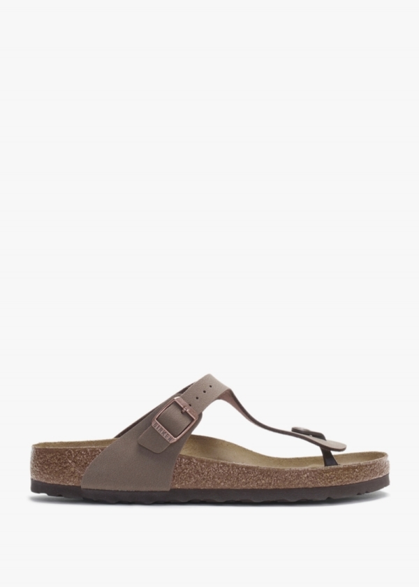 BIRKENSTOCK Gizeh Birko-Flor Mocca Toe Post Sandals Size: 41