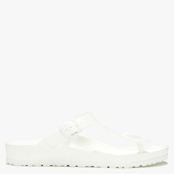 BIRKENSTOCK Gizeh EVA White Toe Post Sandals Size: 41