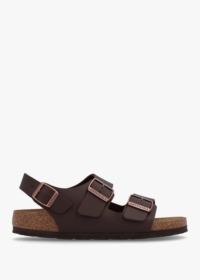 BIRKENSTOCK Milano Dark Brown Birko-Flor Sandals Colour: Bne, Size: 40