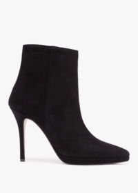 DANIEL Abigail Black Suede Platform Ankle Boots Size: 39, Colour: Blac