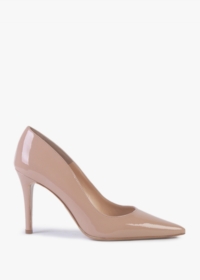 DANIEL Acourt Beige Suede High Heel Court Shoes Colour: Beige Patent,