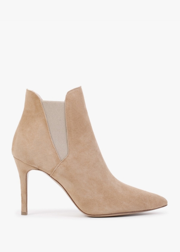 DANIEL Adril Beige Suede Ankle Boots Size: 41