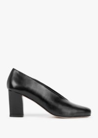 DANIEL Aneso Black Leather V Front Court Shoes Colour: Black Leather,