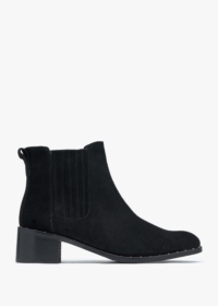 DANIEL Baver Black Suede Chelsea Boots Size: 40, Colour: Black Suede