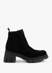 DANIEL Leamy Black Suede Ankle Boots Size: 38, Colour: Black Suede