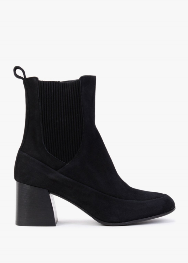 DANIEL Nocky Black Suede Ankle Boots Size: 38